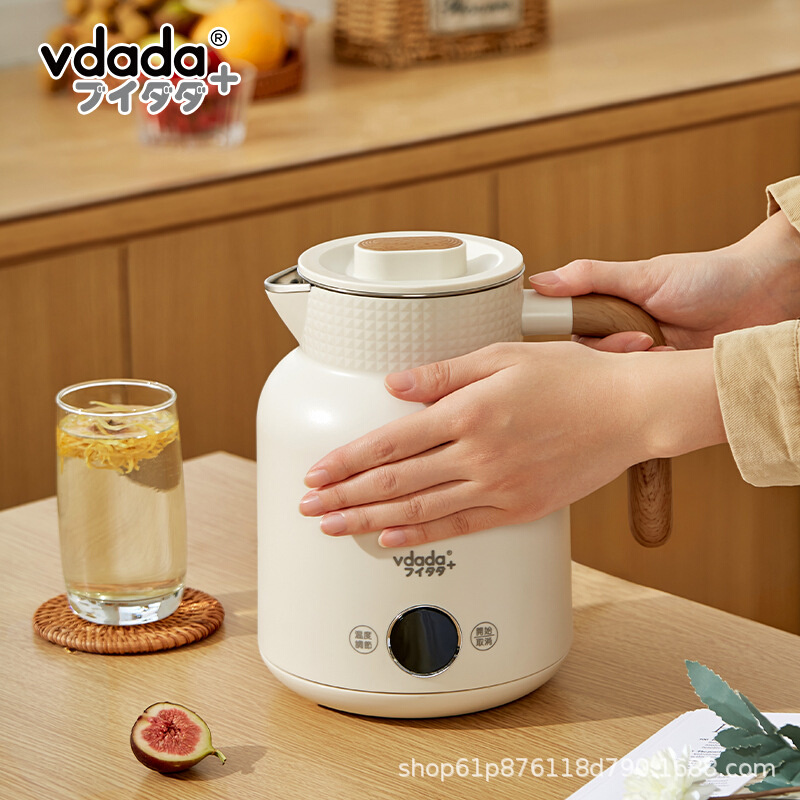 日本vdada电热水壶防干烧家用全自动电热保温记忆一体热水茶壶1升 - 图0