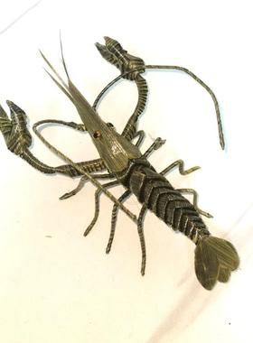 中国非遗文化棕编动物小龙虾仿真昆虫儿动物摆件草编虾