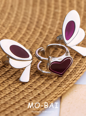 无畏契约周边暮蝶戒指动漫游戏周边二次元COS首饰指环蝴蝶戒指女