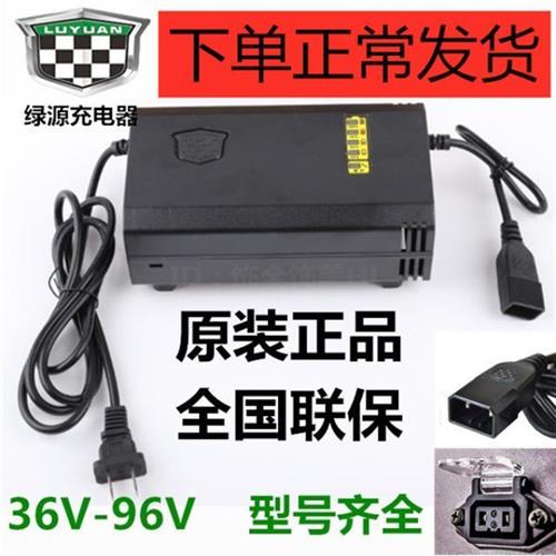 绿源电动车充电器原装正品48V60V72V-T2T专用充电器6puls原厂正品-图0