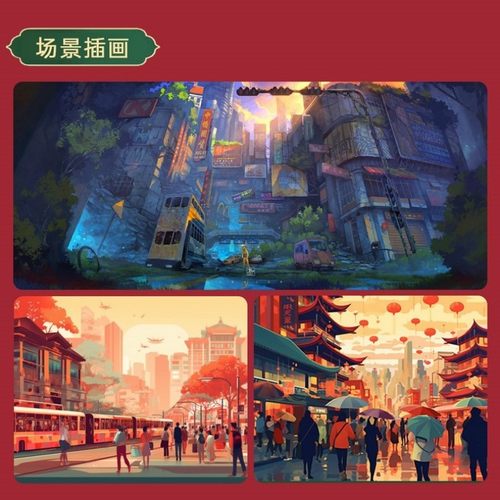 手绘插画设计动漫绘本卡通人物头像定制作文创代画国潮海报包装 - 图2