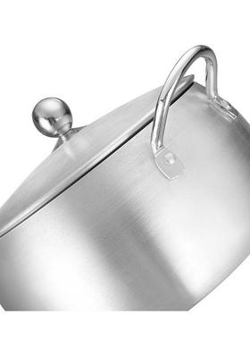 原色缩口锅16-24CM普通砂光锅铝制简约汤锅套装pot