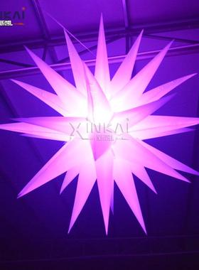 LED灯光充气悬挂星星派对活动舞台装饰吊挂星形装饰充气星星