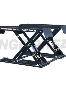 瑞亚斯举升机超薄小剪4吨可移动防水升降机保养汽修汽车举升机