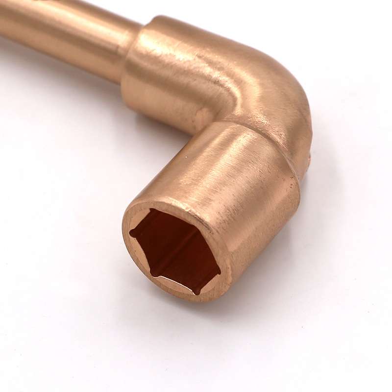 TOOLTIME图泰防爆L型双头套筒扳手铍青铜无火花烟斗型套筒扳手 - 图0