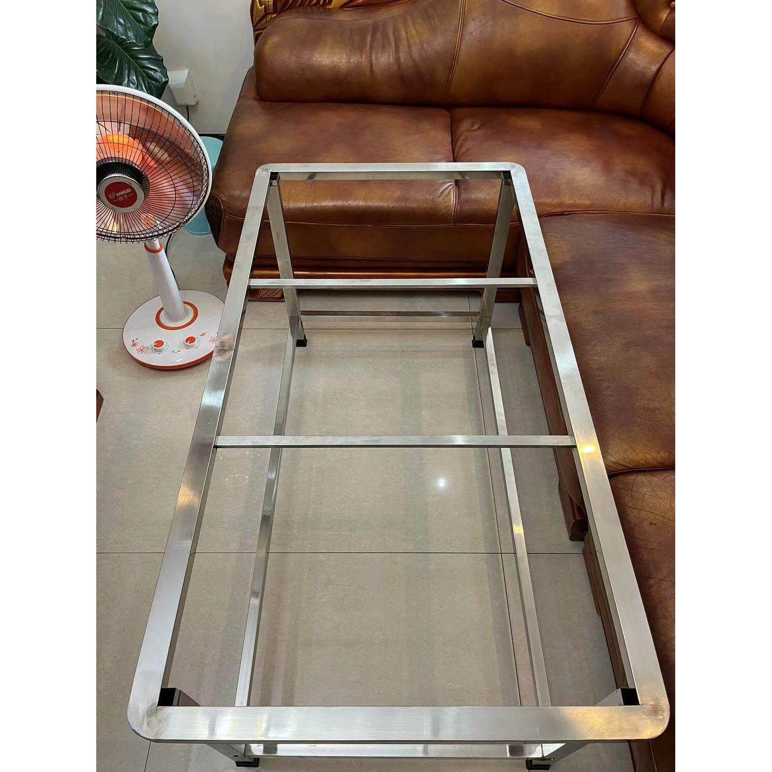 不锈钢餐桌子桌架80家用客厅卧室长方形吃饭摆摊烤火学习方形瓷砖,淘宝优惠券,粉丝福利购,淘宝优惠卷