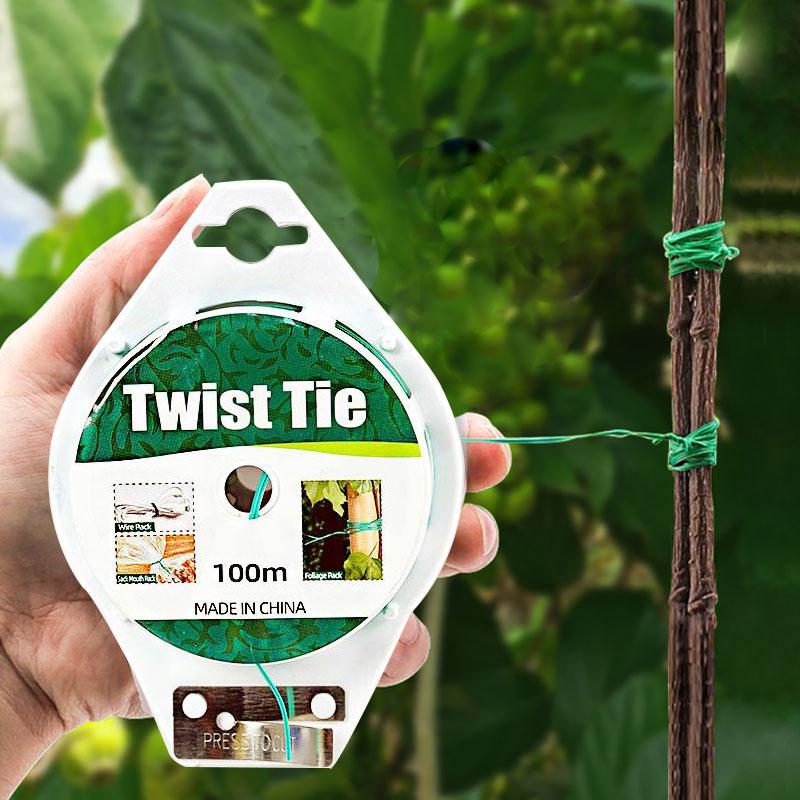 园艺扎带绑花扎带 园艺铁丝绑扎神器 月季爬藤植物固定器卡扣架绳 - 图2