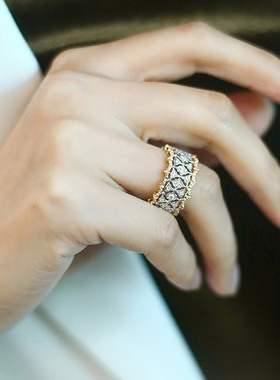 ninina法式雕花镂空戒指