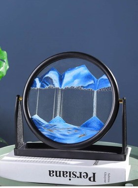 流沙画摆件手动可旋转3D创意艺术沙漏