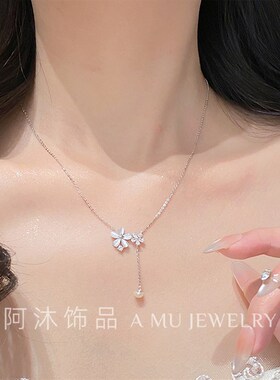 阿沐饰品项链女纯银2025新款小众轻奢简约百搭高级感闺蜜生日礼物