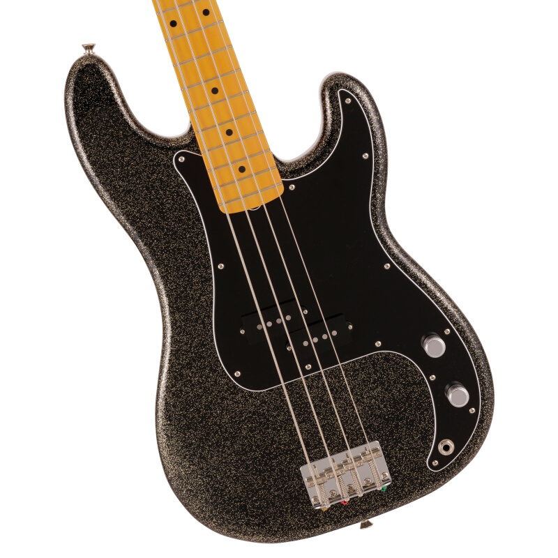 Fender 日产Luna Sea乐队贝斯手J 签名款P Bass 枫木指板 黑金色 - 图1