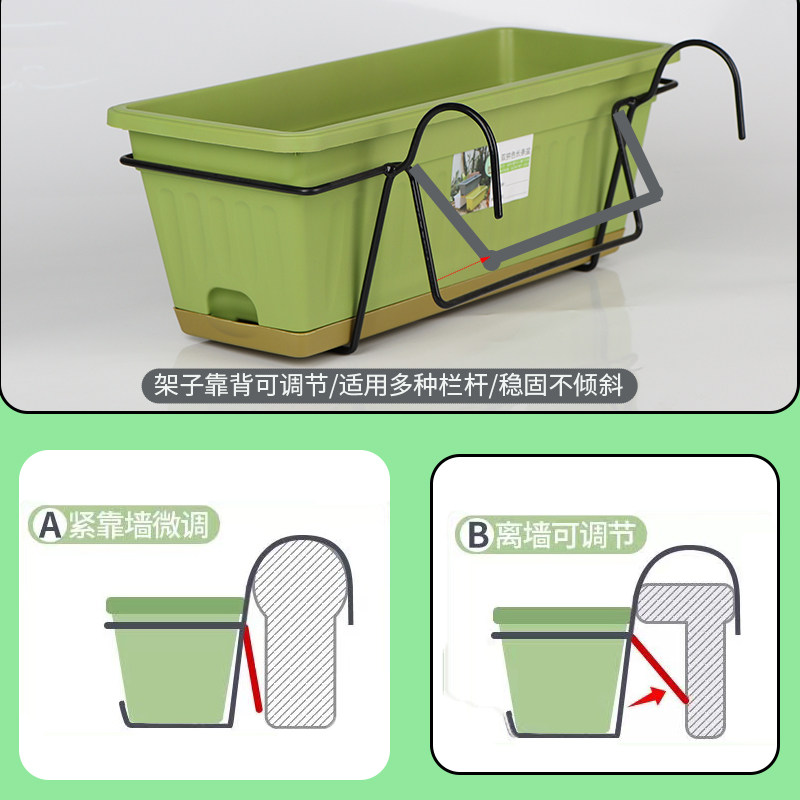 超厚长方形长条花盆家用花箱种植箱种菜专用盆花架阳台悬挂式花盆,淘宝优惠券,粉丝福利购,淘宝优惠卷