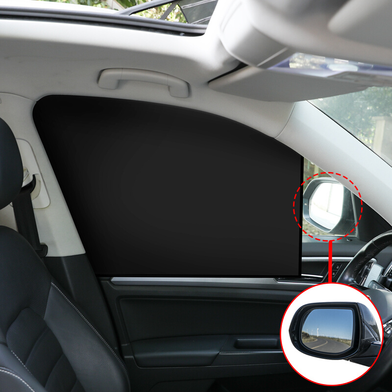 适用金龙海格H6C H6VH7V汽车C窗帘遮阳挡防晒隔热隐私侧窗玻璃磁-图1