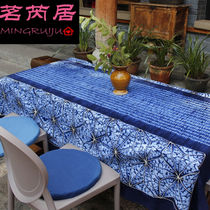 Yunnanza Dye Cloth Table Cloth Big Deal National Wind Handmade Zstained Cotton Tea Tea Cloth Art Puri Embroidered Rectangular Table Cloth