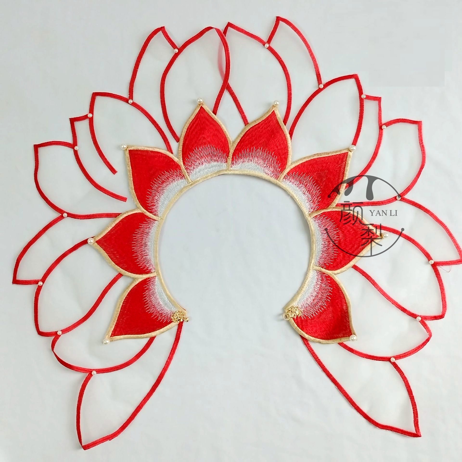 新款花影珠宫哪咤cos云肩古风搭配假领汉服披肩国风重工刺绣莲花,淘宝优惠券,粉丝福利购,淘宝优惠卷