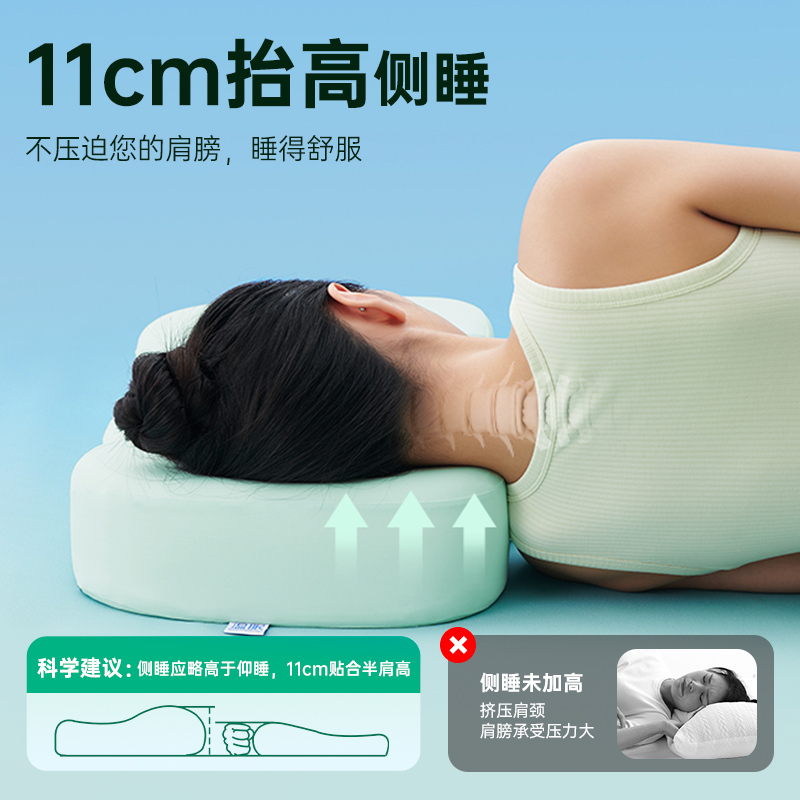 温眠熟睡枕颈椎枕记忆棉枕头护颈椎睡眠专用2.0活动