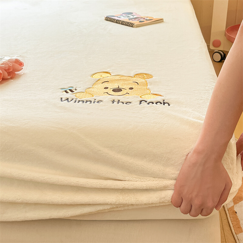 牛奶绒床笠单件加厚床罩套2024新款床垫保护罩儿童全包秋冬季加绒