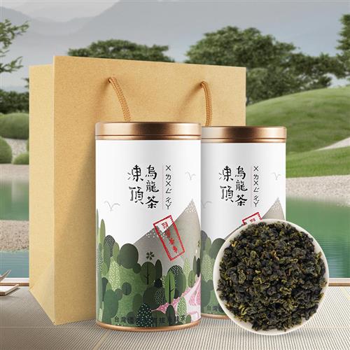 【买1送1】千茗语台湾特级冻顶乌龙茶 冷泡茶高山醇香型茶叶300g - 图0