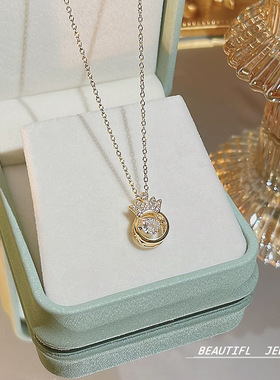 新款不掉色钛钢项链高级感轻奢小众爆款超仙百搭颈链锁骨链项饰女