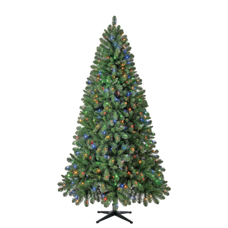 .75 ft Pre-Lit Kennedy Fir Artificial Christmas Tree, Color- - 图0