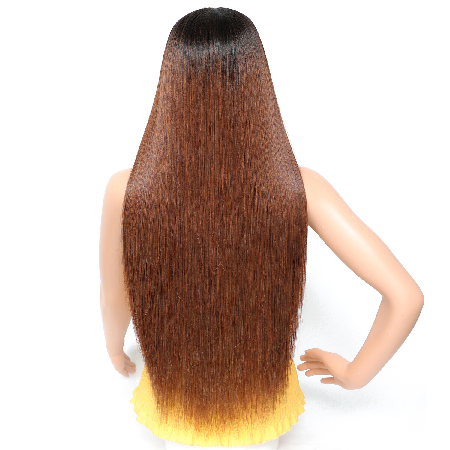 30 Inch Middle T Part 13*4*1 Lace Front Wigs Long Straight H - 图1