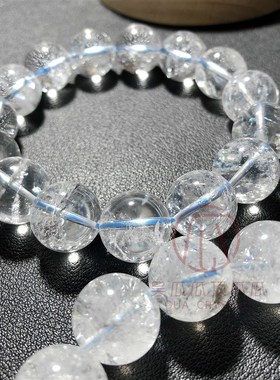 一物一图 天然白水晶阿塞斯特莱AZE无优化手串手链男女情侣