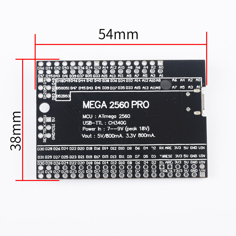 Mega2560 Pro兼容Arduino ATmega2560-16AU USB CH340学习开发板_虎窝淘