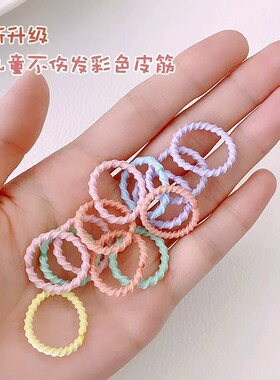 儿童发圈螺纹防滑发饰宝宝不伤发毛巾圈女童头绳扎头发橡皮筋头饰