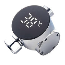 Ming fog tap water temperature meter display meter tap water power generation temperature instrumental electroplating ABS body temperature display