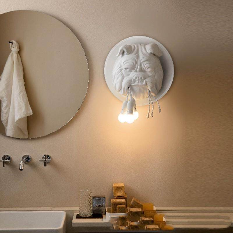 北欧动物头壁灯客厅餐厅书房卧室个性创意设计师ktv斗牛犬壁灯,淘宝优惠券,粉丝福利购,淘宝优惠卷