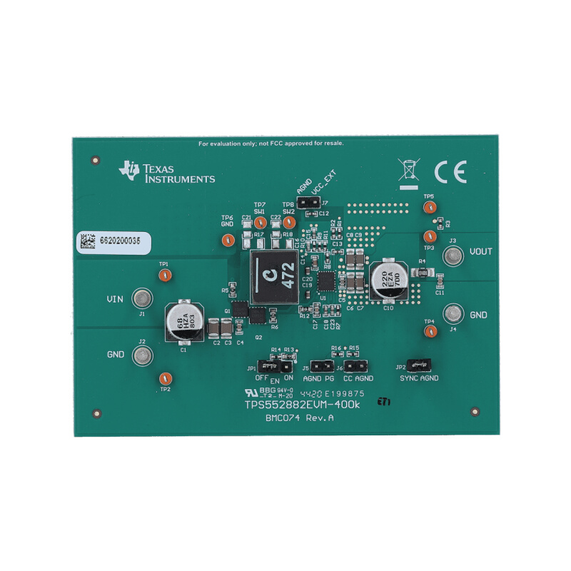 TPS552882EVM-400KHZ TPS552882 非 I2C 降压-升压转换器评估模块 - 图0