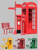 Telephone Kiosk Props Nets Red Suit Mailboxes Road Signs Landscape Double Benches Mall Beauty Chen Bars