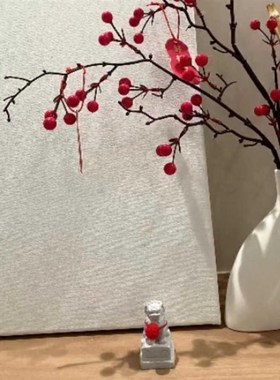 摆件高级感小众大门迷你石狮子装饰送礼创意中式新家的W100个快递