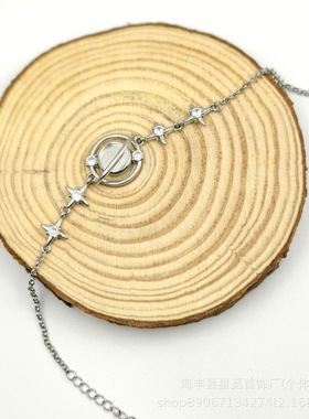 梦幻气质星球空托8mm手链女手工简约精致设计高级学生闺蜜网红