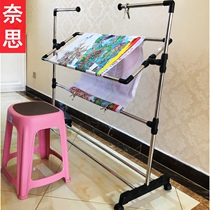 Embroidered embroidered cross-embroidered shelving embroidered frame large number adjustable home bracket folding universal tool new