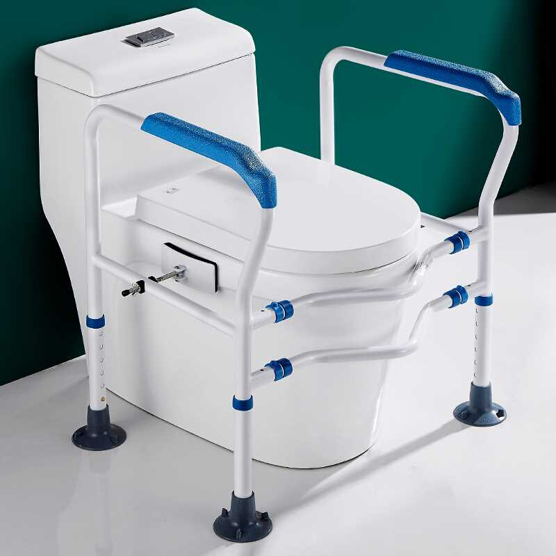 马桶扶手老人免打孔家用厕所老年卫生间坐便器安全防滑栏杆助力架 - 图2
