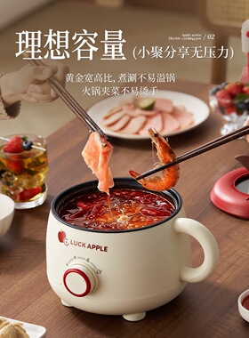 办公室用小蒸锅电蒸锅多功能家用三层蒸煮一体早餐机多层大容量煮