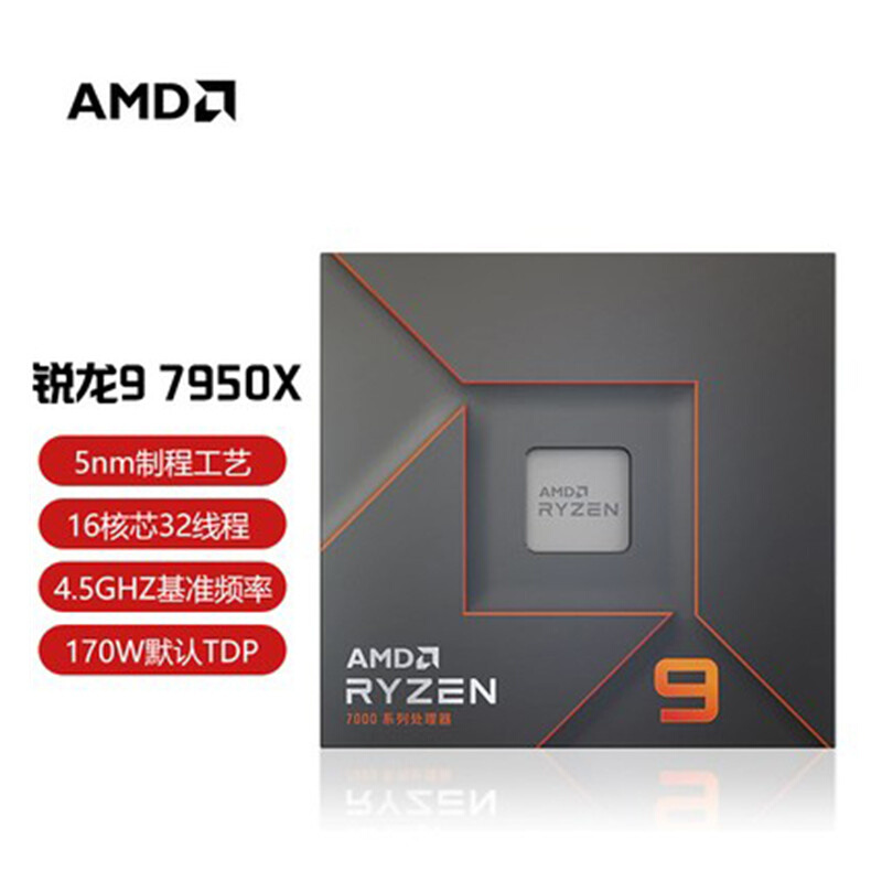 锐龙R5 7600散片 R7 7700X R7 7800X 3D盒装 R9 7950X全新CPU - 图2