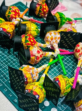 棒棒糖学士帽毕业季礼物