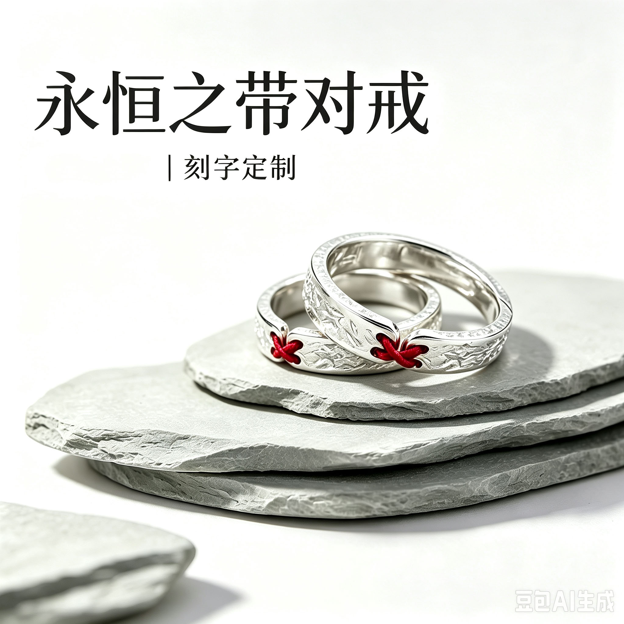 Trendy niche rings for men and women, non-fading ins open ring, simple and advanced couple's personalized wear and accessories