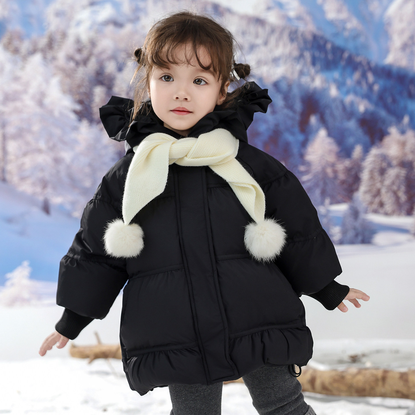 巴童巴拉宝宝羽绒服2025冬季新款儿童中长款加厚男童保暖新年外套,淘宝优惠券,粉丝福利购,淘宝优惠卷