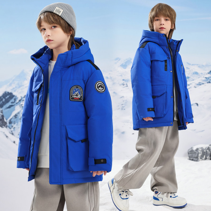 巴童巴拉儿童羽绒服男童2025冬季经典极寒加厚女童羽绒服新款外套,淘宝优惠券,粉丝福利购,淘宝优惠卷