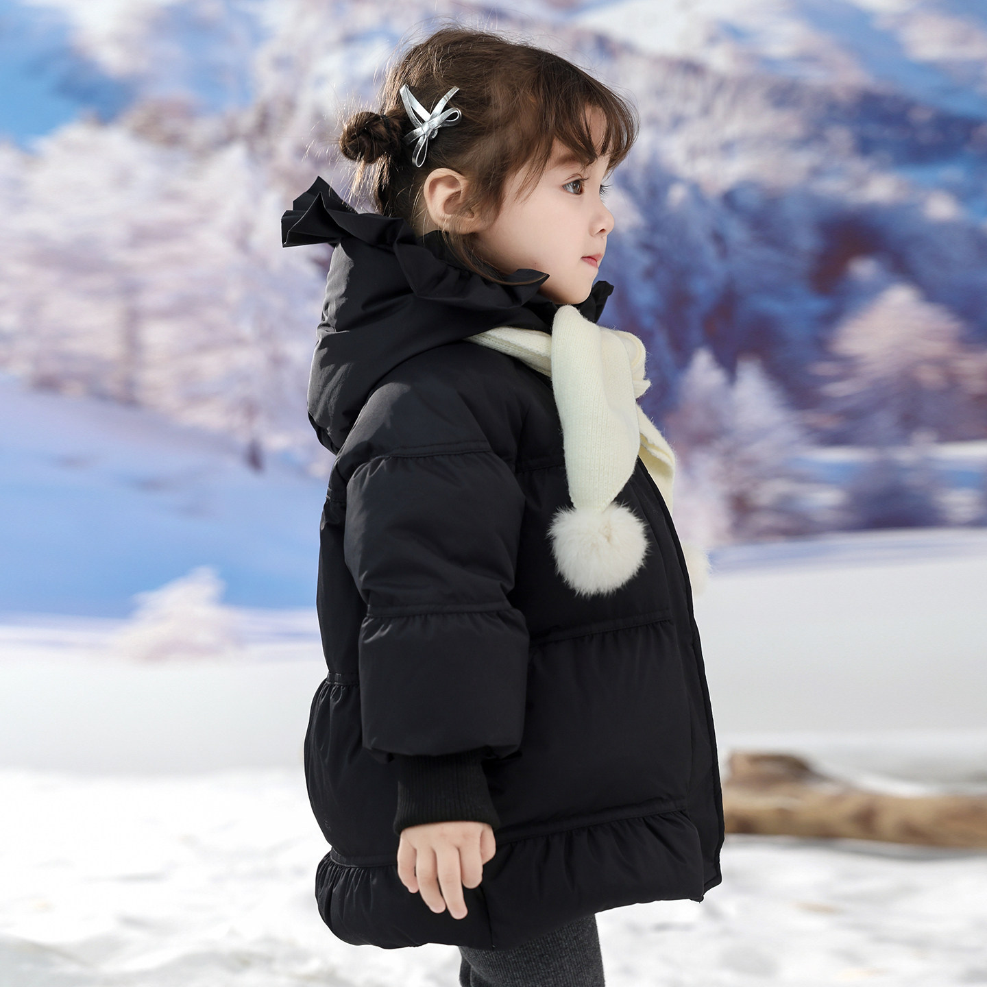 巴童巴拉宝宝羽绒服2025冬季新款儿童中长款加厚男童保暖新年外套,淘宝优惠券,粉丝福利购,淘宝优惠卷