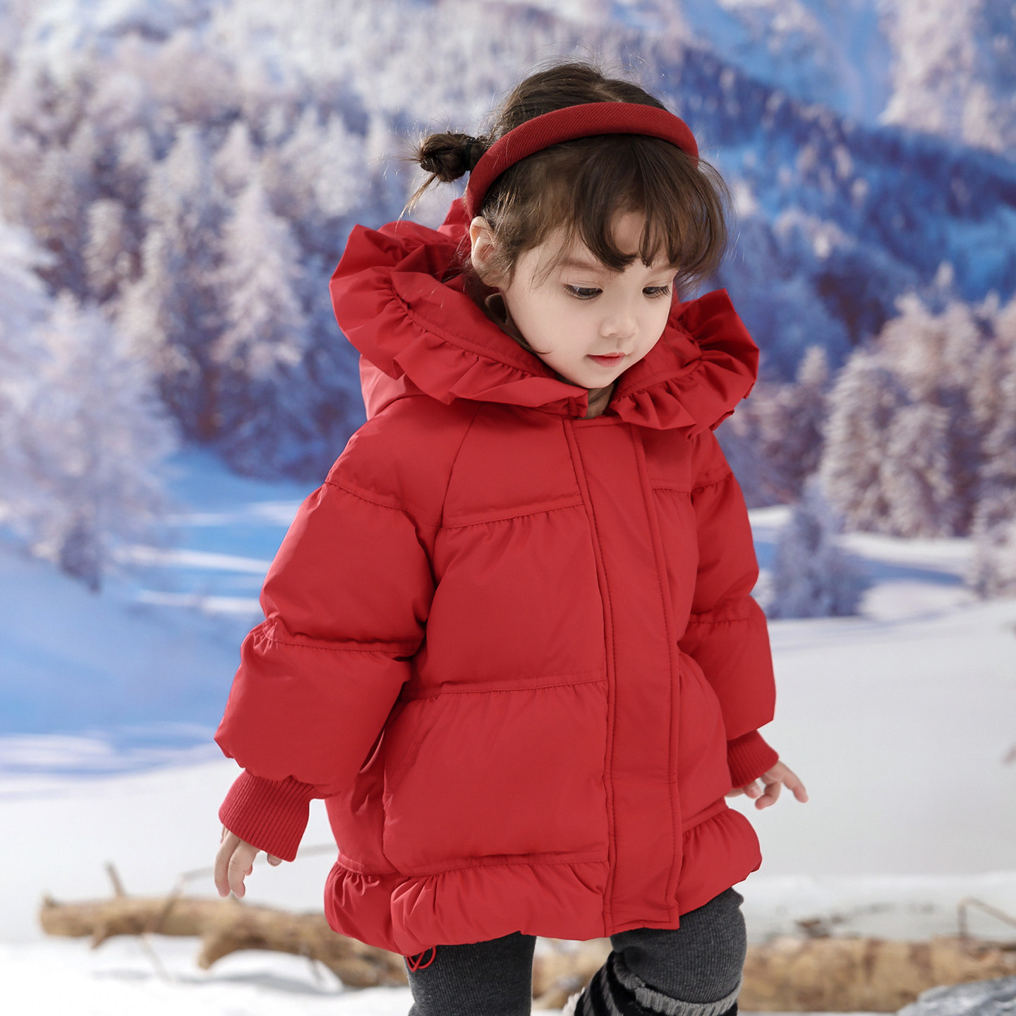巴童巴拉宝宝羽绒服2025冬季新款儿童中长款加厚男童保暖新年外套,淘宝优惠券,粉丝福利购,淘宝优惠卷