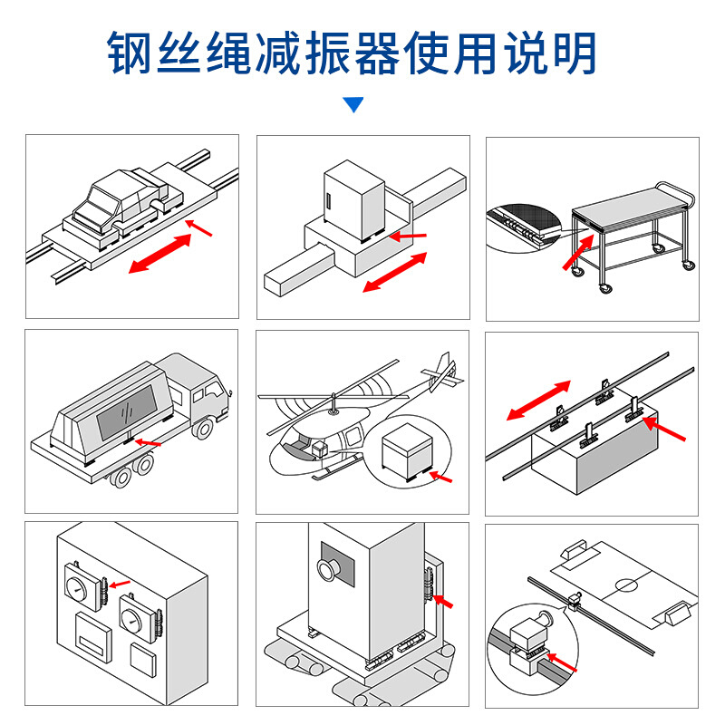 减震器厂家安立静ALJ-8112型钢丝绳减震器工业水洗机设备减震 - 图1