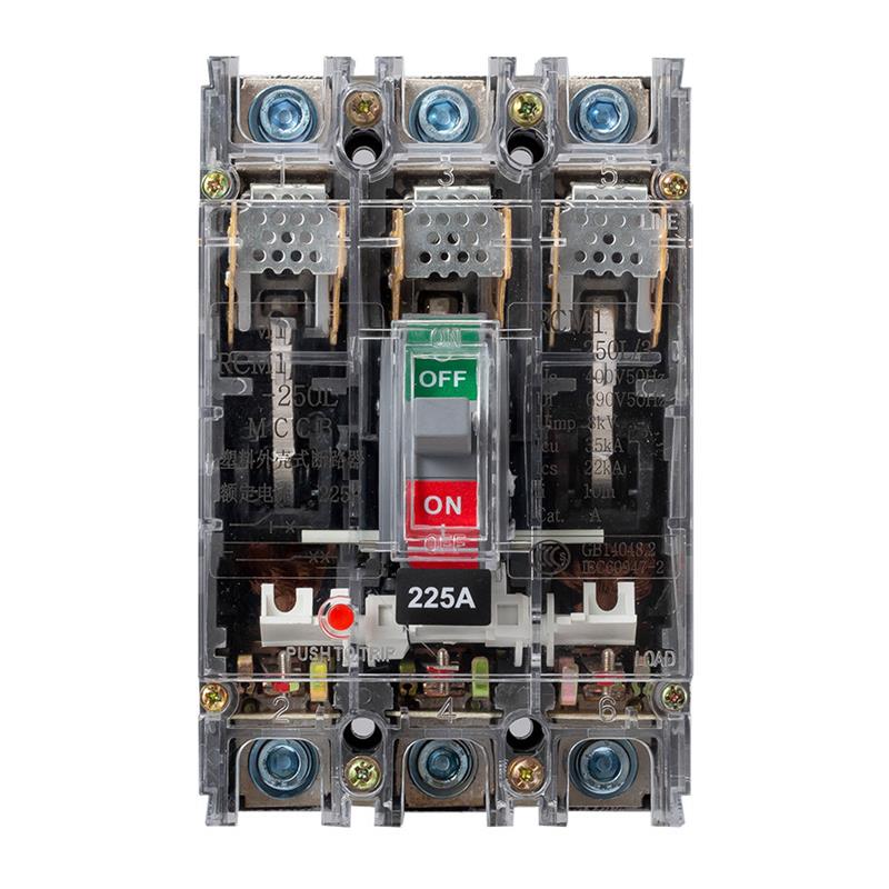 上海人民RCM1透明塑壳断路器100A160A250A400A630A空气开关CM1