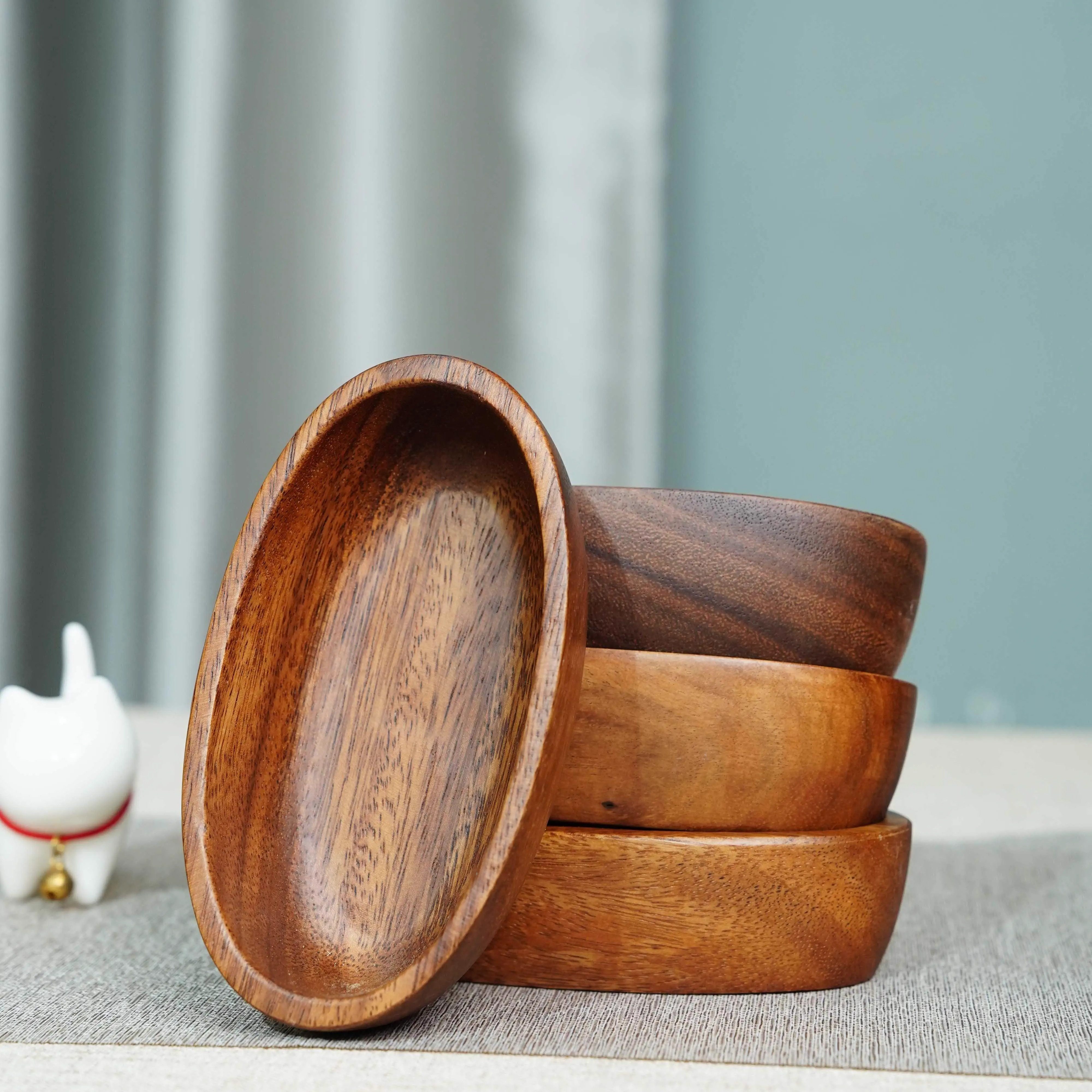 胡桃木收纳盘创意茶点盘果盒实木家用摆盘糕点餐具零食盘客厅托盘,淘宝优惠券,粉丝福利购,淘宝优惠卷