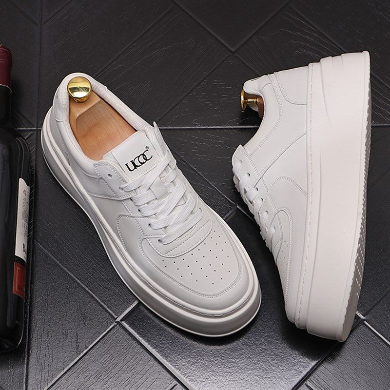 潮男鞋子厚底内增高休闲鞋百搭小白鞋韩版潮流松糕鞋青年高跟单鞋,淘宝优惠券,粉丝福利购,淘宝优惠卷