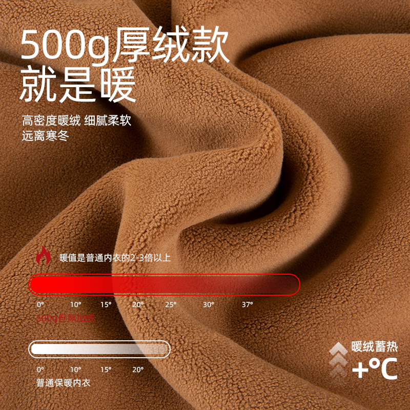 恒源祥保暖裤男士冬季加绒加厚德绒自发热东北抗寒护膝含羊毛秋裤