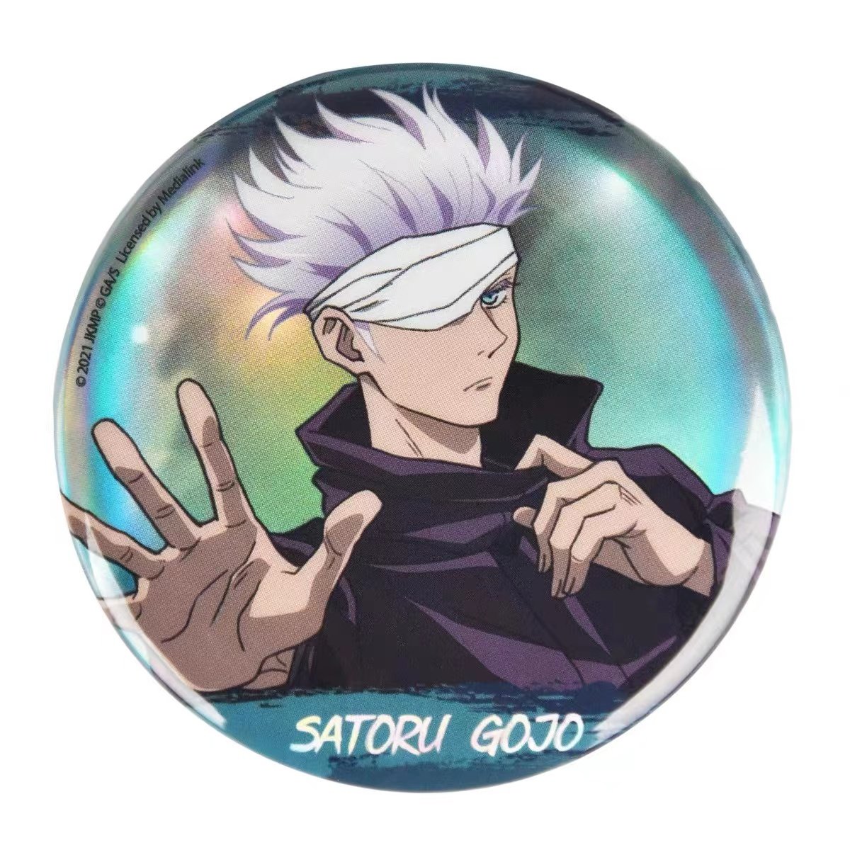 暴蒙正版官谷咒术回战漏银细闪徽章吧唧夏油杰五条悟吧唧 - 图0